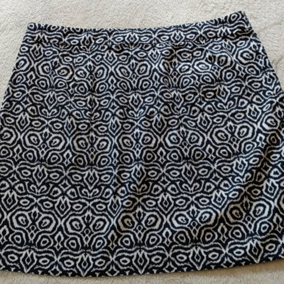 J. Crew Postage Stamp Skirt In Navy & White - Picture 4 of 6